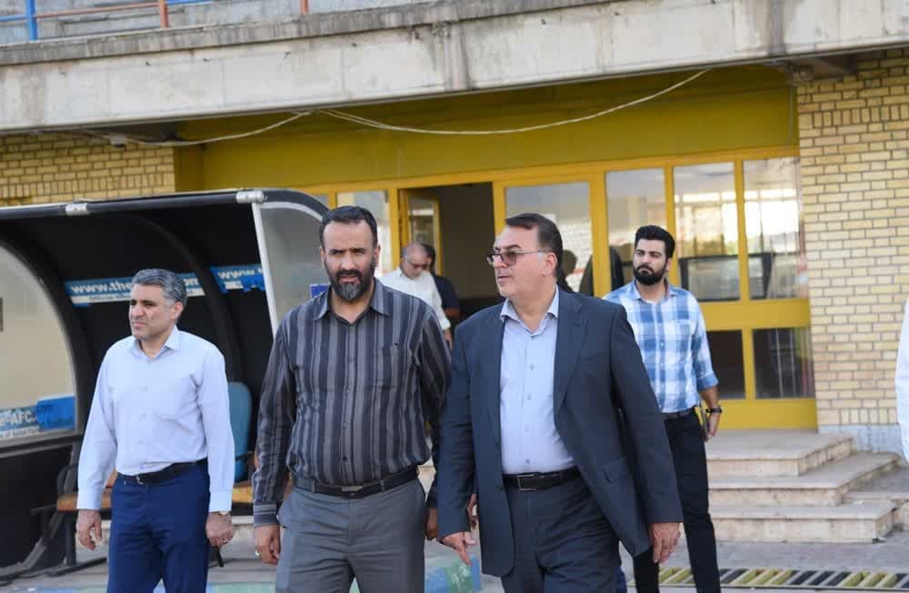 بازدید معاون هماهنگی امور عمرانی استانداری البرز از پروژه سالن ۶ هزار نفری
